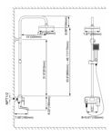 Imagen de Ducha Columna Grifería Con Transferencia Duchador De Mano Display Temperatura