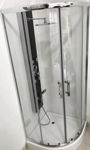 Imagen de Box Cabina De Ducha Curvo Transparente Vidrio Templado