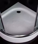 Imagen de Box Cabina De Ducha Curvo Transparente Vidrio Templado