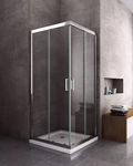 Imagen de Box Cabina Ducha Recto Vidrio Templado Transparente
