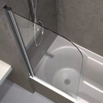 Imagen de Mampara Rebatible 80x140 Cristal Transparente