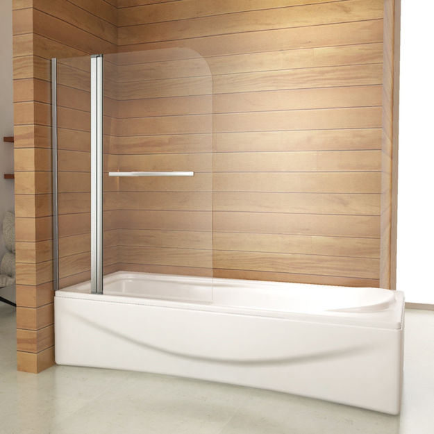 Imagen de Mampara Rebatible Cristal Transparente 120x140