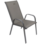 Imagen de Juego de jardín 6 sillones y mesa rectangular - Gris