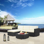 Imagen de Juego de living para jardín rattan  esquinero - LG3011