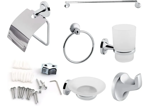 Imagen de Set Kit Accesorios Para Baño 6 Piezas Cromo