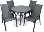 Imagen de Silla de exterior textileno apilable gris