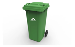 Imagen de Contenedor residuos 240lts c/ruedas  - Tacho basura c/tapa