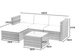 Imagen de Juego de living para jardín rattan  esquinero - LG3011