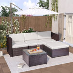 Imagen de Juego de living para jardín rattan  esquinero - LG3011